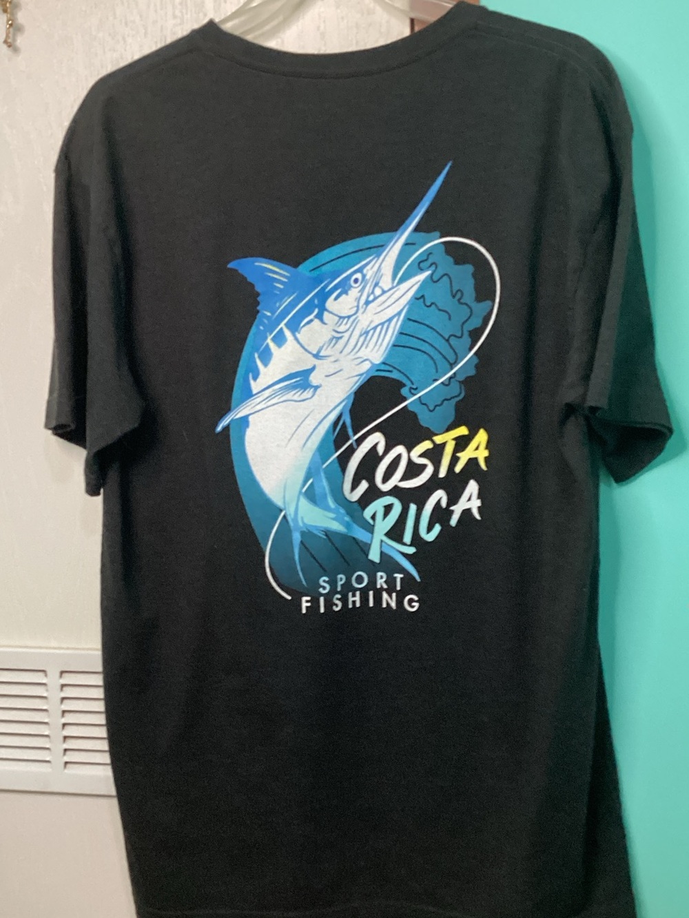 Black Short Sleeve Graphic Tee with Costa Rica Accent - Picture 4 of 4